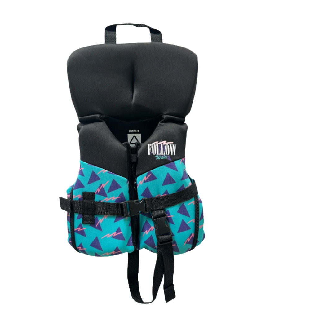 Follow Grommy CGA  Life Jacket- Black Teal